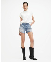 ALLSAINTS | IDAHO WESTERN STYLE DENIM SHORTS | IDAHO ウエスタン スタイル デニム ショーツ(デニムパンツ)