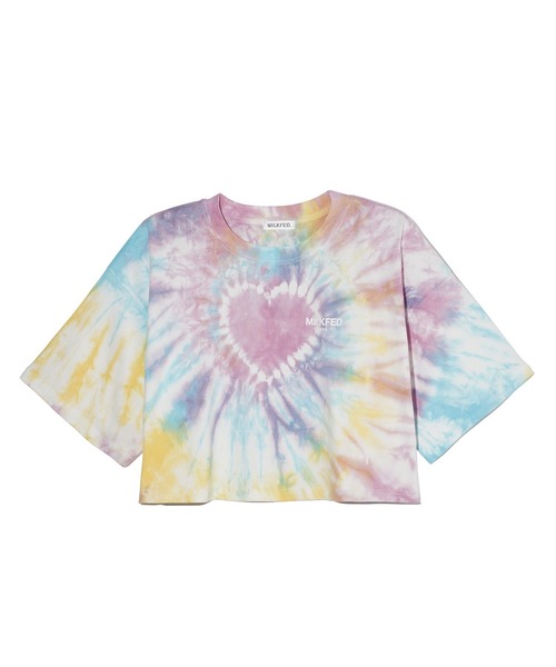MILKFED.（ミルクフェド）の「TIE DYE WIDE S/S TOP（Tシャツ/カットソー・レディース・ブルー/マルチ/ピンク・ONE SIZE）」の9枚目の写真