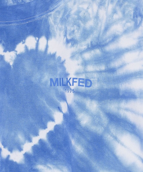MILKFED.（ミルクフェド）の「TIE DYE WIDE S/S TOP（Tシャツ/カットソー・レディース・ブルー/マルチ/ピンク・ONE SIZE）」の12枚目の写真