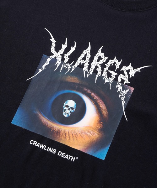 Crawling Death(クローリングデス)の「XLARGE×Crawling Death SKULL EYE S/S TEE(Tシャツ/カットソー・メンズ・ブラック・S/M/L/XL)」の6枚目の写真