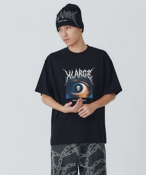 Crawling Death(クローリングデス)の「XLARGE×Crawling Death SKULL EYE S/S TEE(Tシャツ/カットソー・メンズ・ブラック・S/M/L/XL)」の7枚目の写真