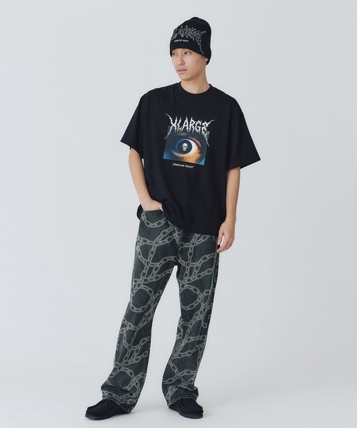 Crawling Death(クローリングデス)の「XLARGE×Crawling Death SKULL EYE S/S TEE(Tシャツ/カットソー・メンズ・ブラック・S/M/L/XL)」の2枚目の写真