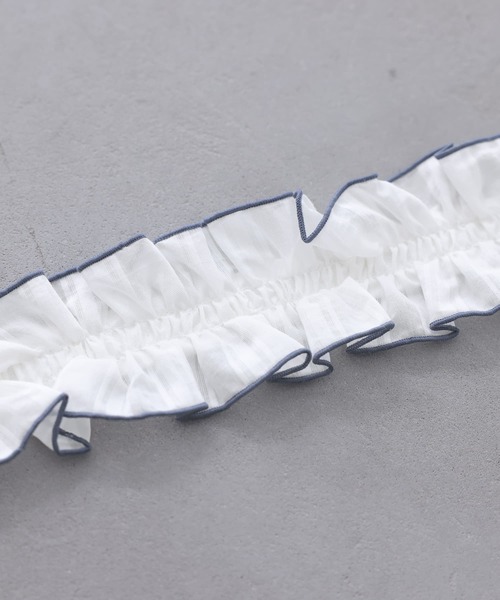 somari imagination(ソマリ イマジネーション)の「『フリルサスペンダー付きデニム』(デニムパンツ・レディース・ホワイト/インディゴブルー・1/2)」の14枚目の写真