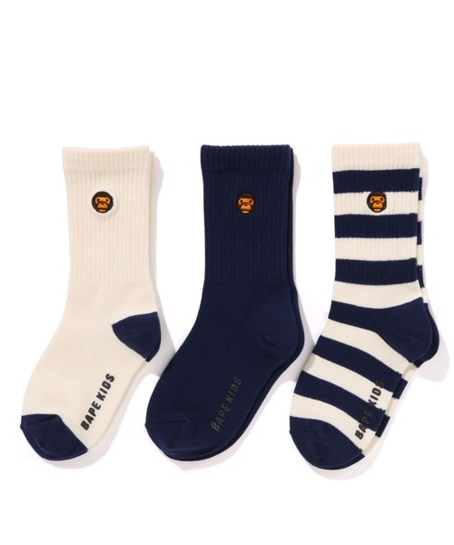 A BATHING APE（アベイシングエイプ）の「BABYILO 3P SET SOCKS 