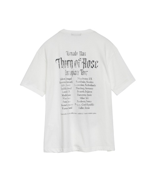TORNADO MART skull rose design tee