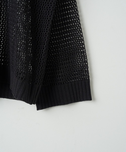 WEGO(ウィゴー)の「WEGO/スターメッシュニットプルオーバー(ニット/セーター・レディース・ブラック/アイボリー・FREE)」の7枚目の写真
