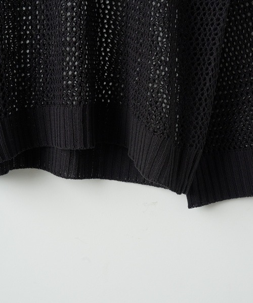 WEGO(ウィゴー)の「WEGO/スターメッシュニットプルオーバー(ニット/セーター・レディース・ブラック/アイボリー・FREE)」の8枚目の写真