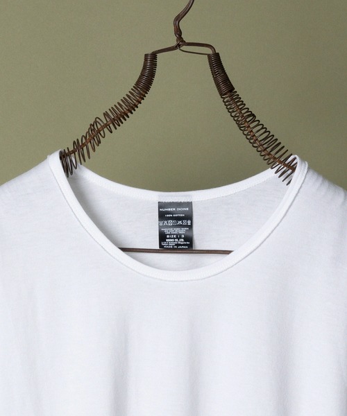 NUMBER (N)INE(ナンバーナイン)の「NUMBER (N)INE/ナンバーナイン HIGH GAUGE COTTON U-NECK T-SHIRT(Tシャツ/カットソー・メンズ・ブラック/グレー/ホワイト・2/3/4)」の20枚目の写真