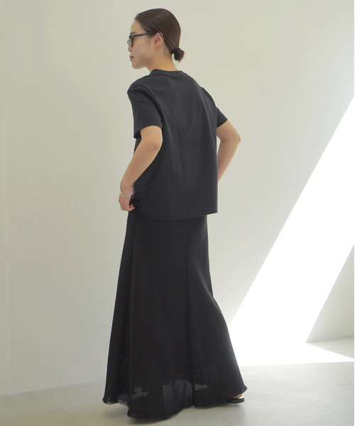 AP STUDIO（エーピーストゥディオ）の「メッシュスカート（スカート・レディース・ブラック・38/36）」の22枚目の写真