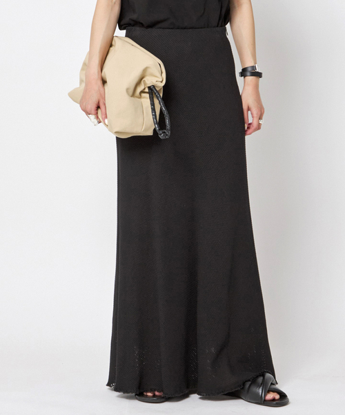 AP STUDIO（エーピーストゥディオ）の「メッシュスカート（スカート・レディース・ブラック・38/36）」の21枚目の写真