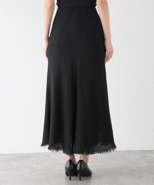AP STUDIO（エーピーストゥディオ）の「メッシュスカート（スカート・レディース・ブラック・38/36）」の12枚目の写真