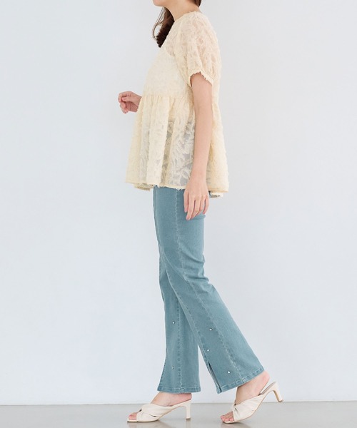 alotta(アロッタ)の「フェザーペプラムチュニック(チュニック・レディース・アイボリー・MEDIUM/LARGE/X-LARGE)」の11枚目の写真