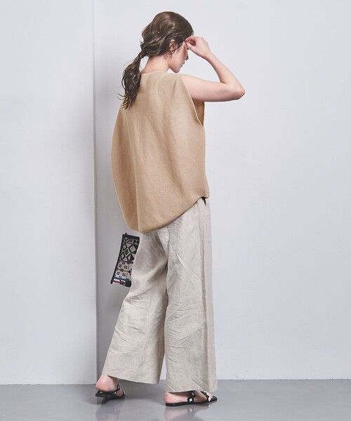 タグ付き　ユナイテッドアローズ　24SS ラウンド ショートスリーブ ニット タグ付き ユナイテッドアローズ 24SS ラウンド ショートスリーブ