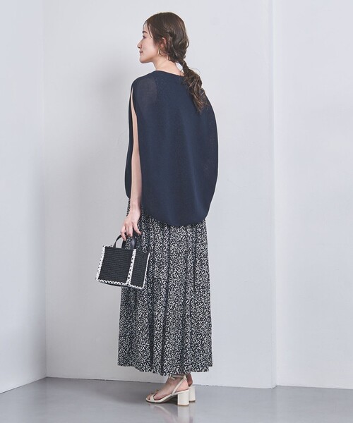タグ付き　ユナイテッドアローズ　24SS ラウンド ショートスリーブ ニット タグ付き ユナイテッドアローズ 24SS ラウンド ショートスリーブ