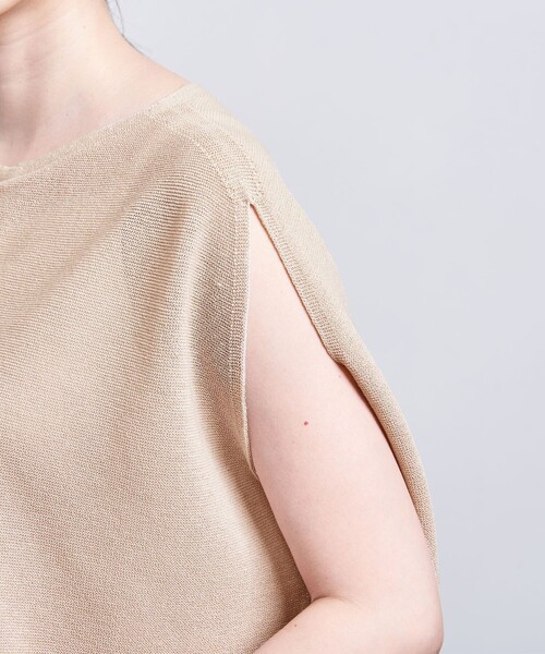 UNITED ARROWS（ユナイテッドアローズ）の「ラウンド ショートスリーブ ニット（ニット/セーター）」 - WEAR
