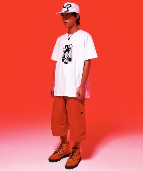 NICE GHOST CLUB（ナイスゴーストクラブ）の「A'GEM/9 × .kom 『NICE GHOST CLUB/ナイスゴーストクラブ』 DON’T LOOK AT ME TEE/ドントルックTシャツ（Tシャツ/カットソー・メンズ・ホワイト/レッド・M/L）」の8枚目の写真