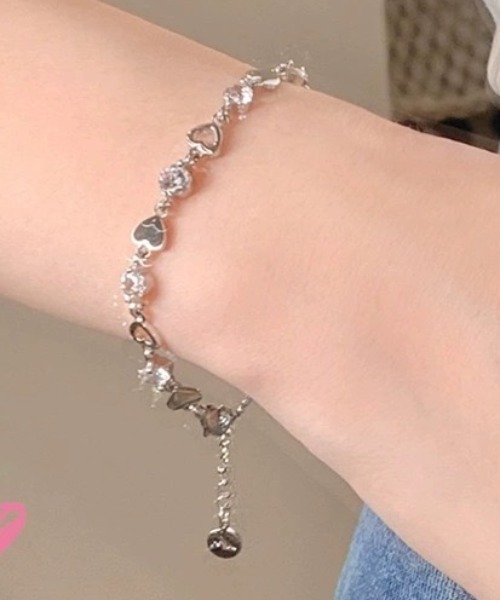 ☆韓国の人気☆【AMI】☆ハートロゴ ブレスレット☆シルバー☆ Ami De Coeur チェーンブレスレット シルバー | AMI PARIS