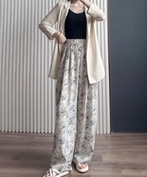 Ritzy | レトロ花柄 イージーワイドパンツ パラッツォパンツ(その他パンツ)