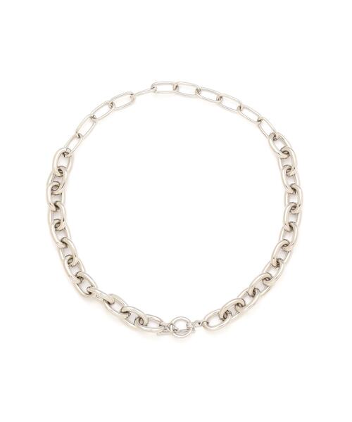 FREE'S MART（フリーズマート）の「ミックスチェーンネックレス（チョーカー・レディース・シルバー/ゴールド・ﾌﾘ-）」の5枚目の写真