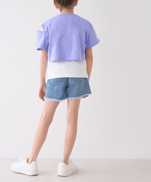 【美品】デニム/ショーパン/Coca-Cola/コカコーラ/レディース/Sサイズ デニムレースアップショートパンツ キッズ[品番：PA000017318