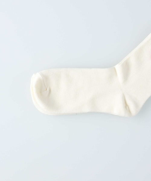 Right-on（ライトオン）の「【BASIC SOCKS】サイドスマイル ソックス（ソックス/靴下・レディース・オフホワイト/グレー/ブラック・フリー）」の12枚目の写真