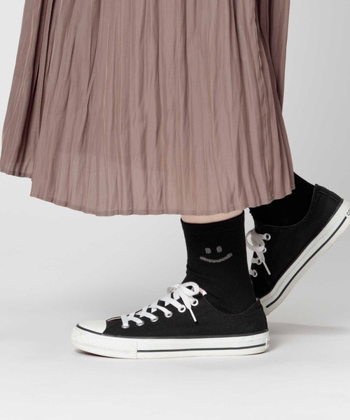 Right-on（ライトオン）の「【BASIC SOCKS】サイドスマイル ソックス（ソックス/靴下・レディース・オフホワイト/グレー/ブラック・フリー）」の6枚目の写真