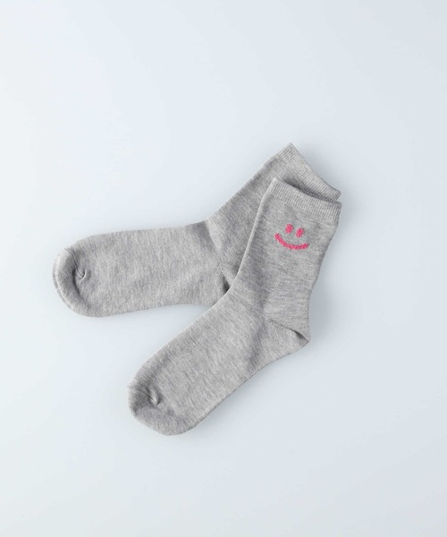 Right-on（ライトオン）の「【BASIC SOCKS】サイドスマイル ソックス（ソックス/靴下・レディース・オフホワイト/グレー/ブラック・フリー）」の14枚目の写真