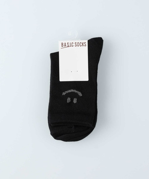 Right-on（ライトオン）の「【BASIC SOCKS】サイドスマイル ソックス（ソックス/靴下・レディース・オフホワイト/グレー/ブラック・フリー）」の16枚目の写真