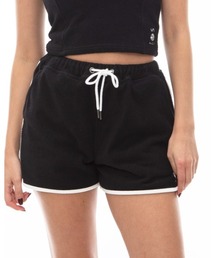 RVCA レディース 【ALL TIME COLLECTION】 ALLTIME TERRY CLOTH TRACK SHORTS ショートパンツ 【2024年夏モデル】/ルーカドローコード付きボトムス