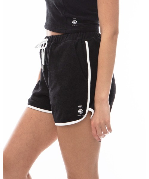 RVCA(ルーカ)の「RVCA レディース 【ALL TIME COLLECTION】 ALLTIME TERRY CLOTH TRACK SHORTS ショートパンツ 【2024年夏モデル】/ルーカドローコード付きボトムス(その他パンツ・レディース・ネイビー/ブラック/オフホワイト・MEDIUM/SMALL)」の20枚目の写真