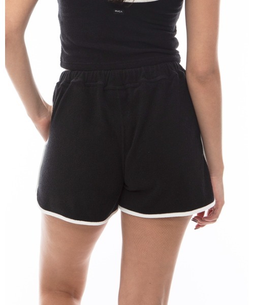 RVCA(ルーカ)の「RVCA レディース 【ALL TIME COLLECTION】 ALLTIME TERRY CLOTH TRACK SHORTS ショートパンツ 【2024年夏モデル】/ルーカドローコード付きボトムス(その他パンツ・レディース・ネイビー/ブラック/オフホワイト・MEDIUM/SMALL)」の7枚目の写真