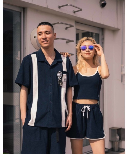 RVCA(ルーカ)の「RVCA レディース 【ALL TIME COLLECTION】 ALLTIME TERRY CLOTH TRACK SHORTS ショートパンツ 【2024年夏モデル】/ルーカドローコード付きボトムス(その他パンツ・レディース・ネイビー/ブラック/オフホワイト・MEDIUM/SMALL)」の15枚目の写真
