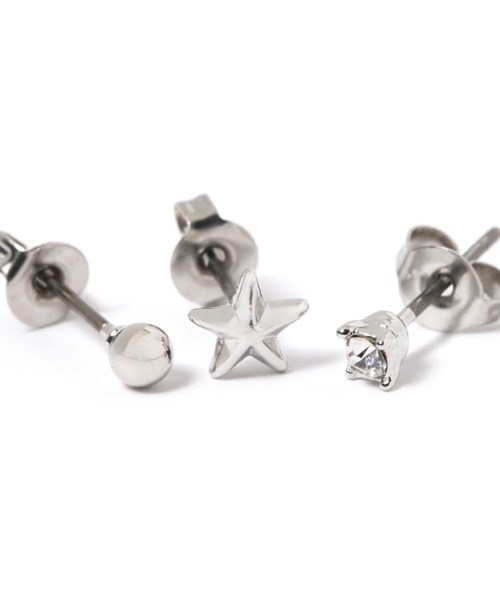 LAKOLE（ラコレ）の「プチムーンスターピアス5点セット / 120713（ピアス（両耳用）・レディース・その他2/その他1・FREE）」の4枚目の写真
