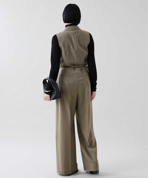 VERMEIL par iena(ヴェルメイユパーイエナ)の「カシュクールオールインワン(つなぎ/オールインワン・レディース・ブラウン/ブラック・38/36)」の10枚目の写真