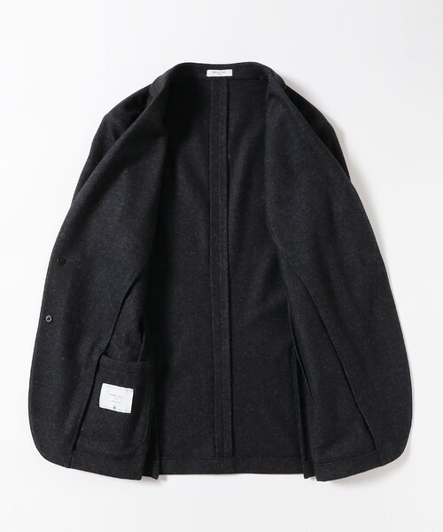 BOGLIOLI（ボリオリ）の「BOGLIOLI / EMPTY ウールナイロン ジャージ ジャケット（テーラードジャケット・メンズ・チャコールグレー・XS/S/M/L）」の5枚目の写真