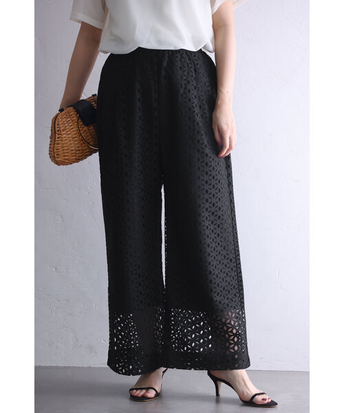 La TOTALITE(ラトータリテ)の「【TORRAZZO DONNA/トラッゾドンナ】lace pants(その他パンツ・レディース・ブラック・FREE)」の1枚目の写真