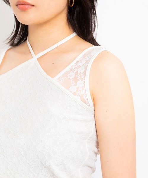 atmos pink（アトモスピンク）の「atmos pink Halter neck lace tank top / アトモス ピンク ホルター ネック レース タンク トップ（タンクトップ・レディース・ブラック/ブラウン/ホワイト・M/S）」の6枚目の写真