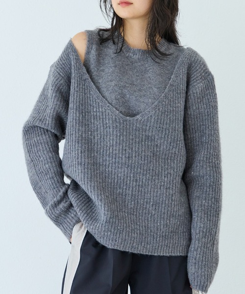 LAVEANGE（ラビアンジェ）の「【洗える】アンサンブルニット（ニット