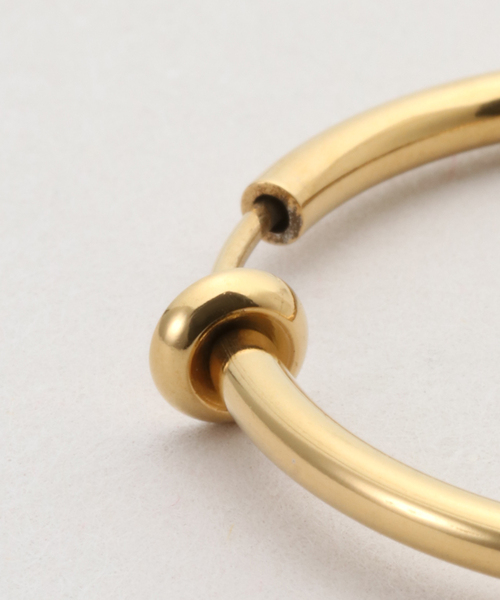 SLOBE IENA（スローブイエナ）の「CLANATE ゴールドフープイヤリング SI-B-008（ネックレス・レディース・ゴールド・FREE）」の2枚目の写真