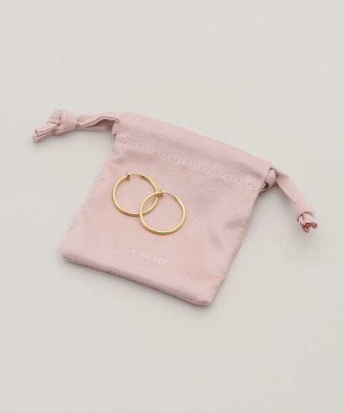 SLOBE IENA（スローブイエナ）の「CLANATE ゴールドフープイヤリング SI-B-008（ネックレス・レディース・ゴールド・FREE）」の4枚目の写真