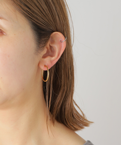 SLOBE IENA（スローブイエナ）の「CLANATE ゴールドフープイヤリング SI-B-008（ネックレス・レディース・ゴールド・FREE）」の5枚目の写真