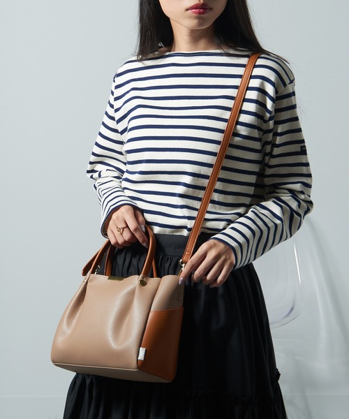 ROOTOTE（ルートート）の「【ROOTOTE】LT.BR.ROOWORK-A　フェイクレザー 合皮 2way ショルダーバッグ トートバッグ 1330 ※（トートバッグ・レディース・グレー/ベージュ/ブラック/ピンク・FREE）」の14枚目の写真