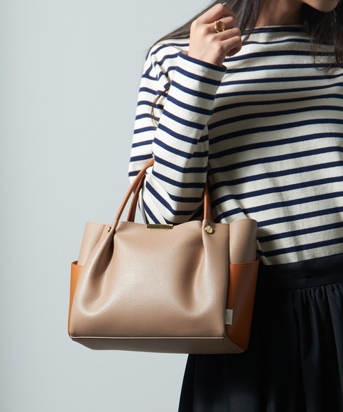 ROOTOTE（ルートート）の「【ROOTOTE】LT.BR.ROOWORK-A　フェイクレザー 合皮 2way ショルダーバッグ トートバッグ 1330 ※（トートバッグ・レディース・グレー/ベージュ/ブラック/ピンク・FREE）」の13枚目の写真