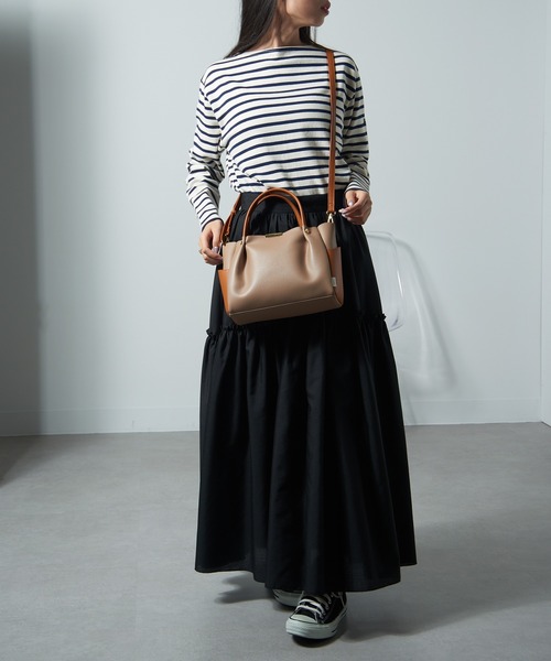 ROOTOTE（ルートート）の「【ROOTOTE】LT.BR.ROOWORK-A　フェイクレザー 合皮 2way ショルダーバッグ トートバッグ 1330 ※（トートバッグ・レディース・グレー/ベージュ/ブラック/ピンク・FREE）」の17枚目の写真