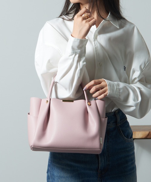 ROOTOTE（ルートート）の「【ROOTOTE】LT.BR.ROOWORK-A　フェイクレザー 合皮 2way ショルダーバッグ トートバッグ 1330 ※（トートバッグ・レディース・グレー/ベージュ/ブラック/ピンク・FREE）」の20枚目の写真
