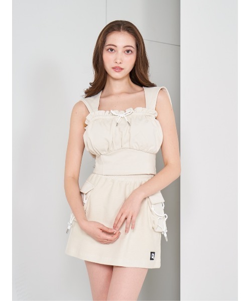 Darich（ダーリッチ）の「コルセットフードスウェットトップス