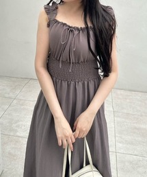 OLIVE des OLIVE | シャーリングワンピース 1041090290(ワンピース)