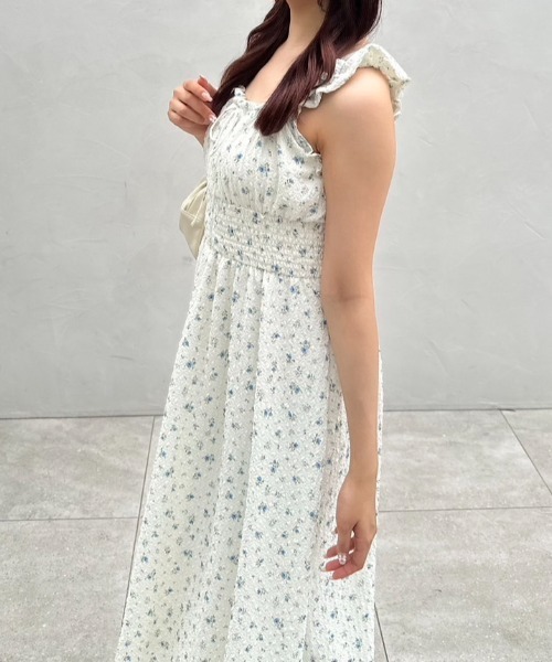 OLIVE des OLIVE（オリーブデオリーブ）の「【S/Mサイズ展開】シャーリングワンピース（ワンピース・レディース・ブラウン/ベージュ/オフホワイト/ブラック/ホワイト・SMALL/MEDIUM）」の18枚目の写真