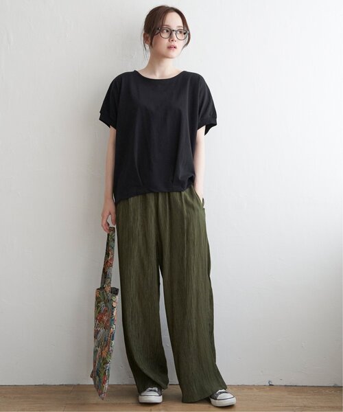 LBC(エルビーシー)の「冷感ドルマンタックプルオーバー(Tシャツ/カットソー・レディース・イエロー/グリーン/その他1/ブラック/ベージュ・M/L)」の13枚目の写真