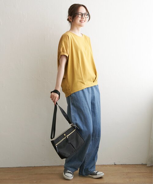 LBC(エルビーシー)の「冷感ドルマンタックプルオーバー(Tシャツ/カットソー・レディース・イエロー/グリーン/その他1/ブラック/ベージュ・M/L)」の15枚目の写真